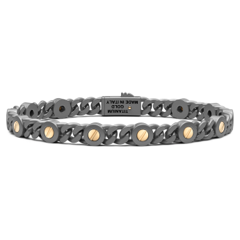 Bracciale Zancan in titanio e oro 18kt