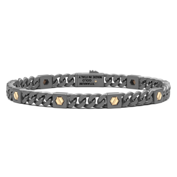 Bracciale Zancan in titanio e oro 18kt