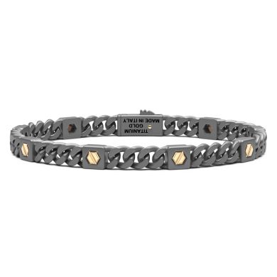 Bracciale Zancan in titanio e oro 18kt