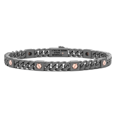 Bracciale Zancan in titanio e oro 18kt