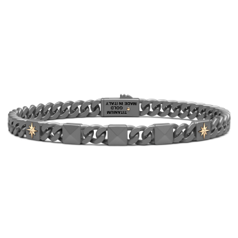 Bracciale Zancan in titanio e oro 18kt