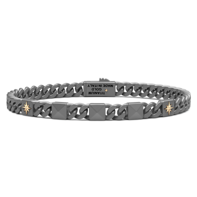 Bracciale Zancan in titanio e oro 18kt