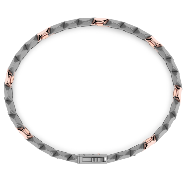 Zancan bracelet in titanium and 18k gold