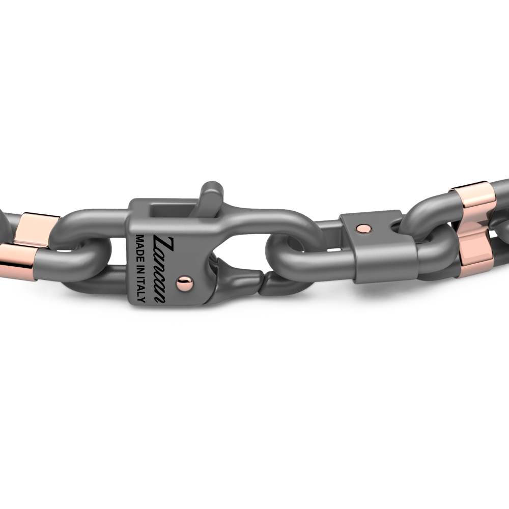 Zancan Armband aus Titan und 18 Karat Gold