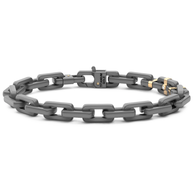 Zancan Armband aus Titan und 18 Karat Gold
