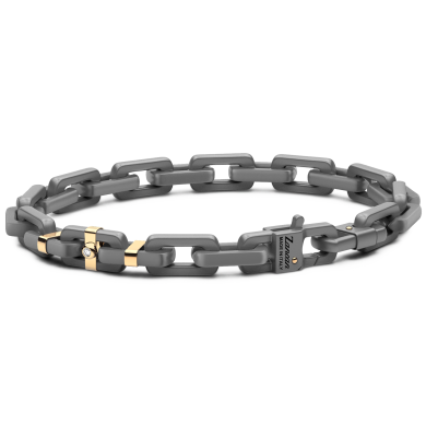 Zancan Armband aus Titan und 18 Karat Gold