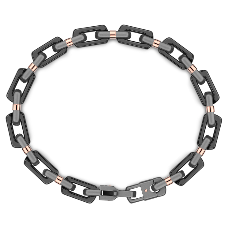 Zancan Armband aus Titan, Keramik und 18 Karat Gold