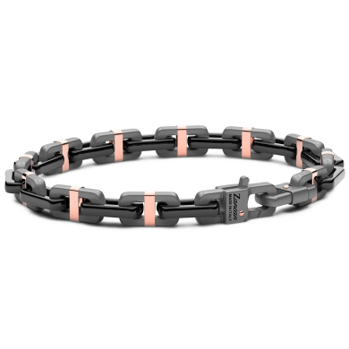 Zancan Armband aus Titan, Keramik und 18 Karat Gold