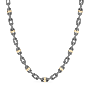Chaîne Zancan en titane et or 18 carats