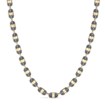 Chaîne Zancan en titane et or 18 carats