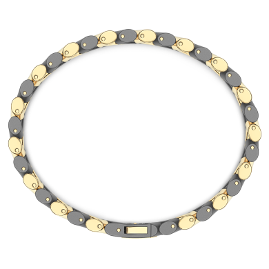 Bracciale Zancan in titanio e oro 18kt
