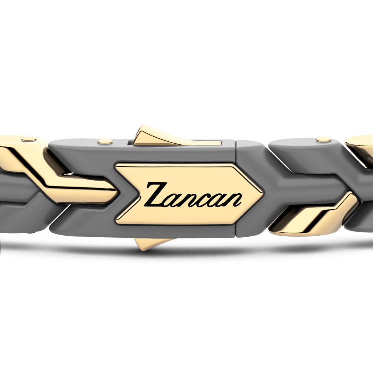 Bracciale Zancan in titanio e oro 18kt