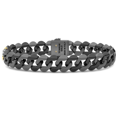 Bracciale Zancan in titanio, ceramica e oro 18kt