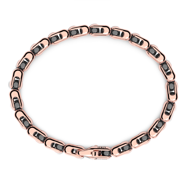 Zancan bracelet in 18kt gold and black ceramic