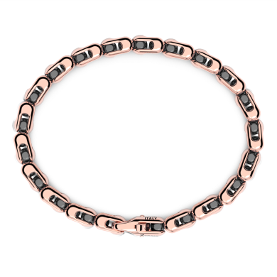 Zancan bracelet in 18kt gold and black ceramic