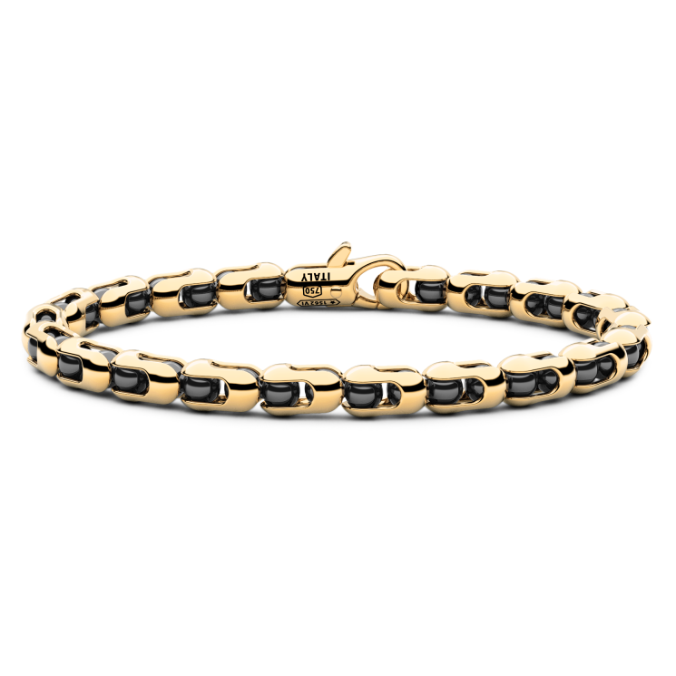 Bracciale Zancan in oro 18kt e ceramica nera