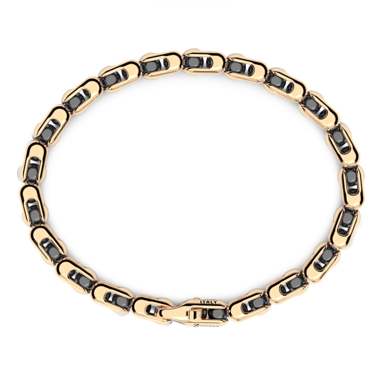 Bracciale Zancan in oro 18kt e ceramica nera