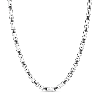 Kette von Zancan aus 18 Karat Gold und schwarzen Diamanten