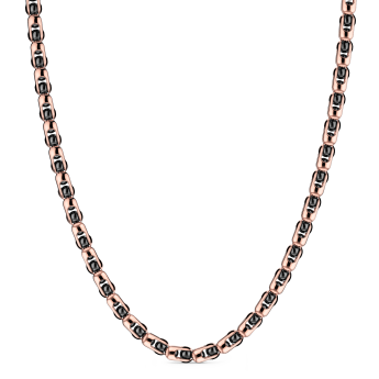 Zancan-Kette aus 18 Karat Gold und schwarzer Keramik