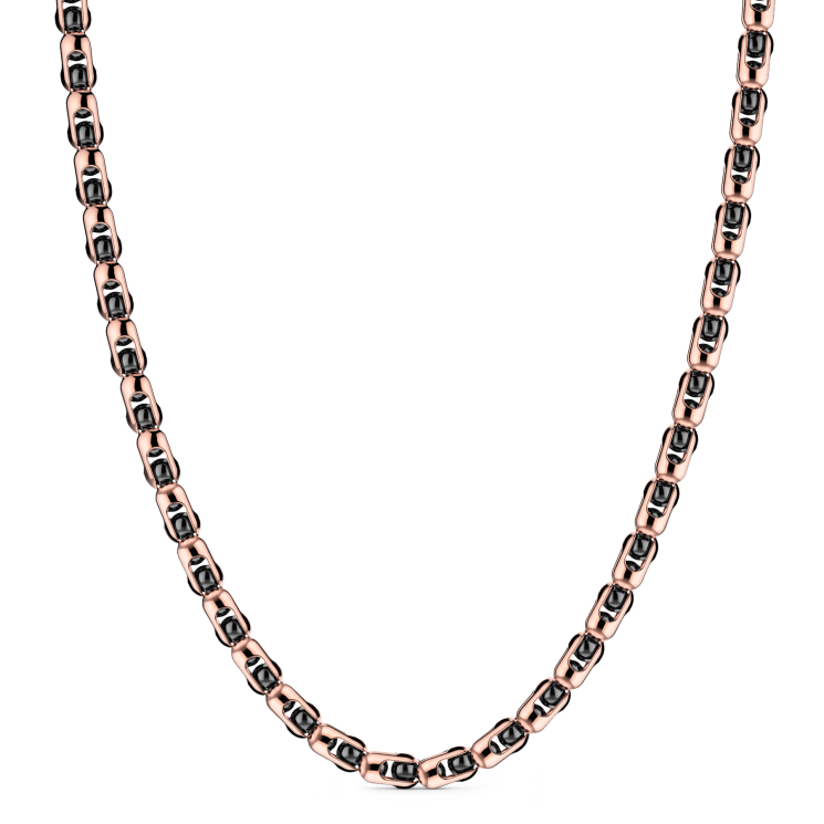 Zancan chain in 18kt gold and black ceramic