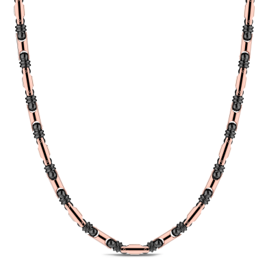 Zancan chain in 18kt gold and black ceramic