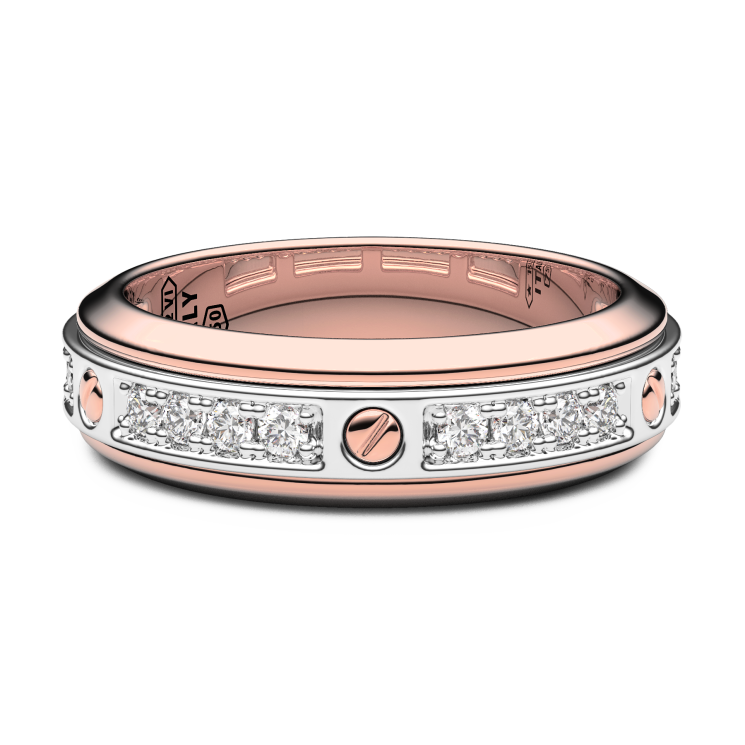 Anillo Zancan en oro de 18 quilates y diamantes