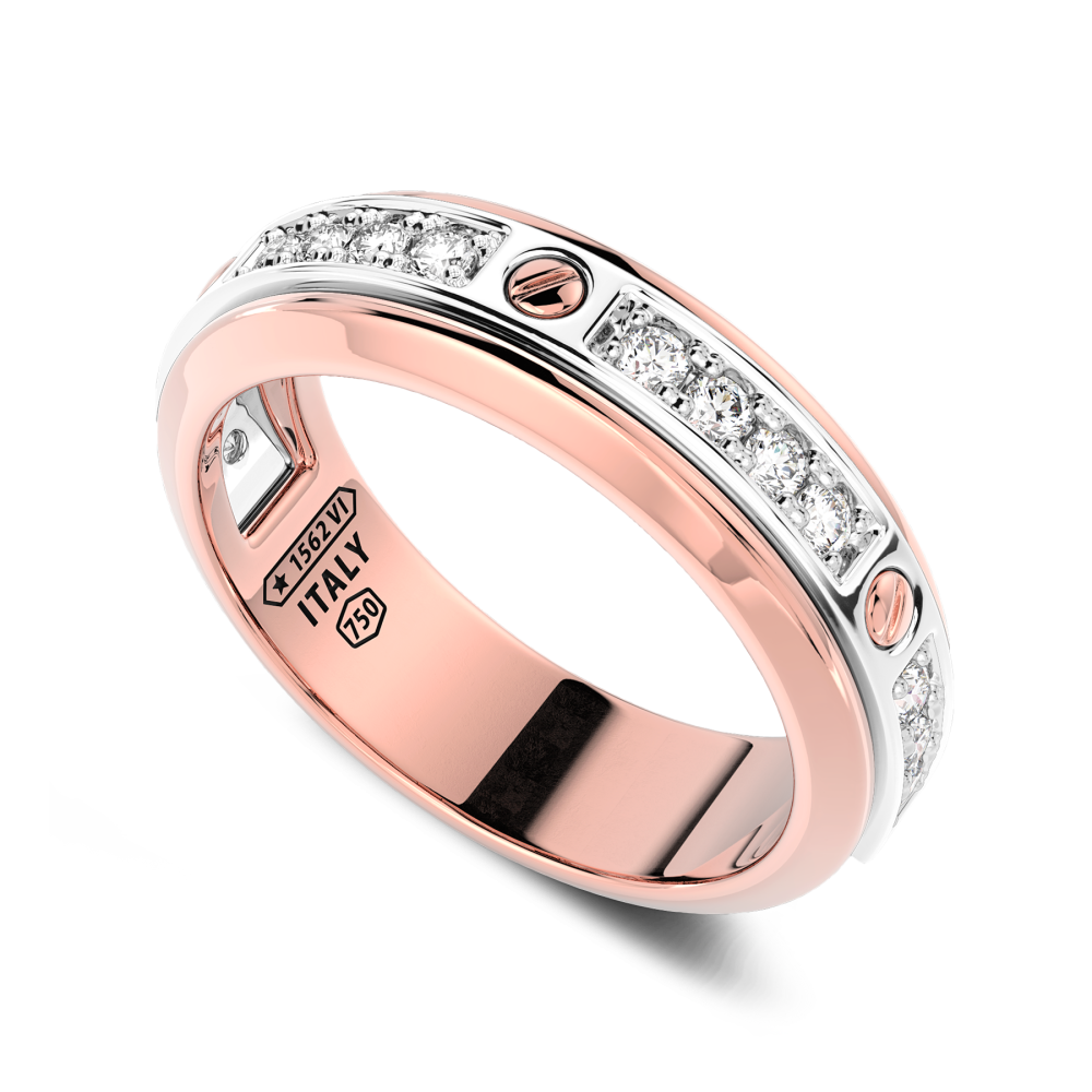 Anillo Zancan en oro de 18 quilates y diamantes