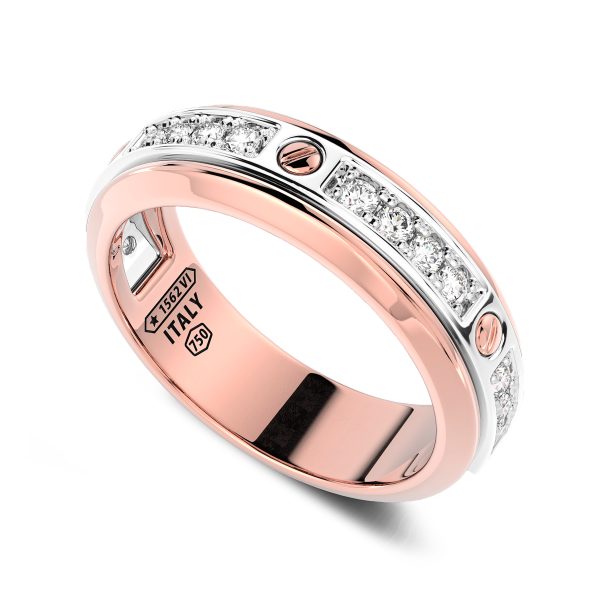 Anello Zancan in oro 18kt e diamanti