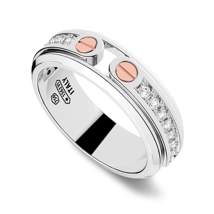 Anillo Zancan en oro de 18 quilates y diamantes