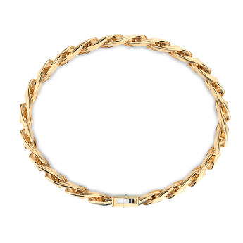 Pulsera Zancan en oro de 18 quilates y diamantes negros 2