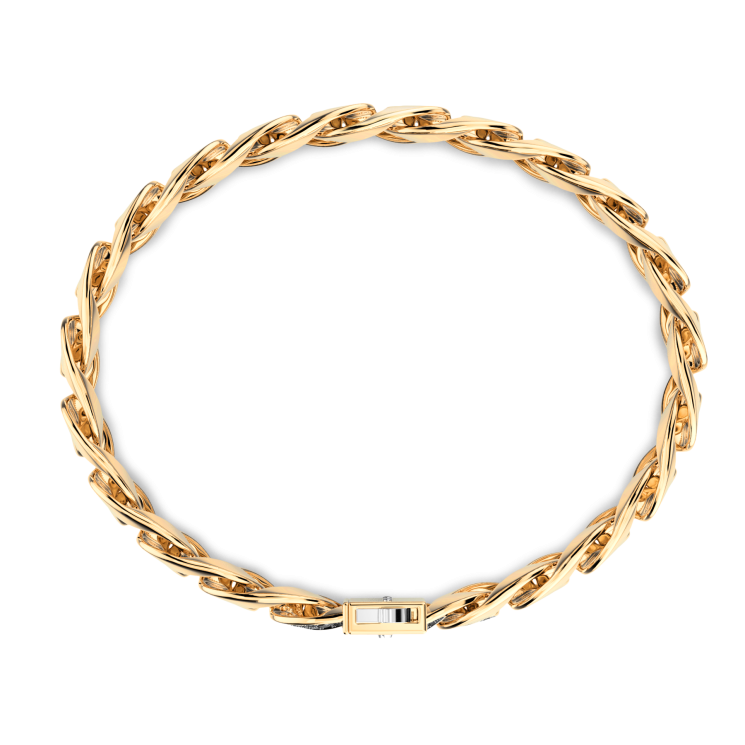 Zancan bracelet in 18kt gold and black diamonds