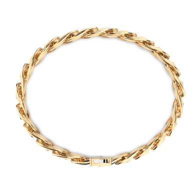 Pulsera Zancan en oro de 18 quilates y diamantes negros