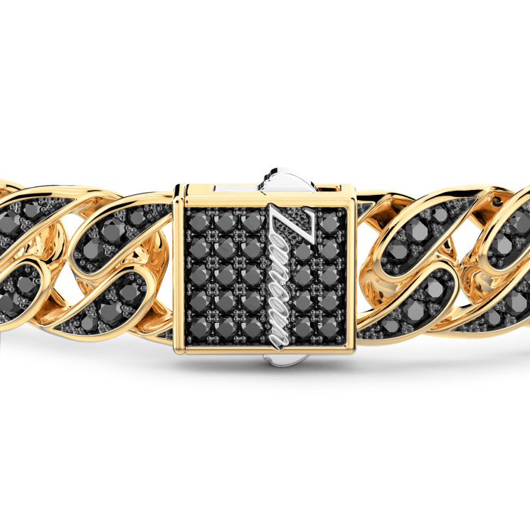 Bracciale Zancan in oro 18kt e diamanti neri