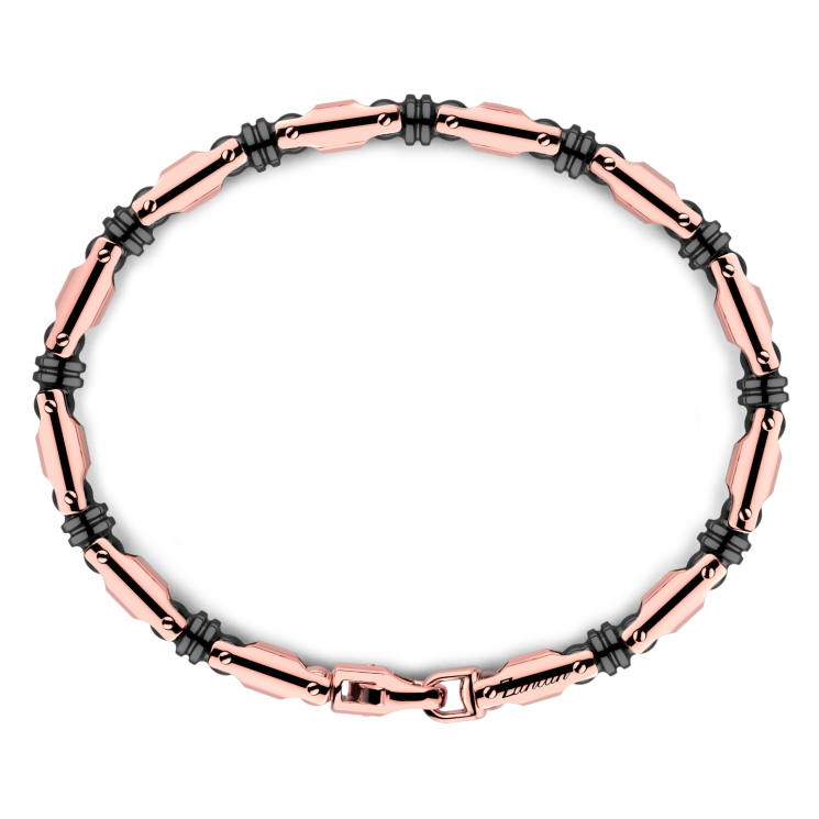 Zancan bracelet in 18kt gold and black ceramic