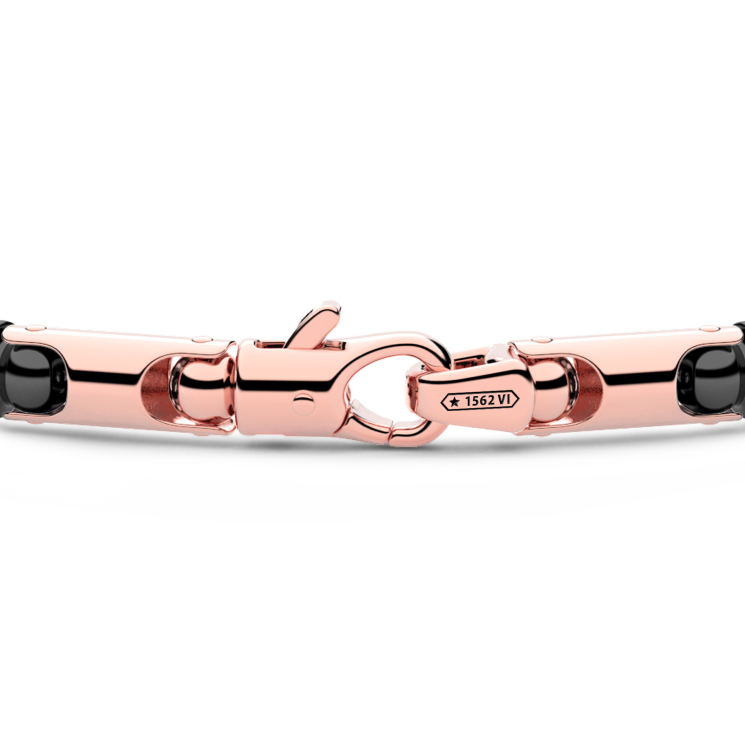 Zancan bracelet in 18kt gold and black ceramic