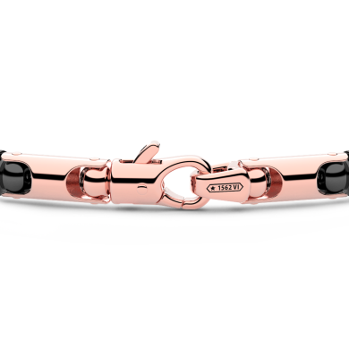 Zancan bracelet in 18kt gold and black ceramic
