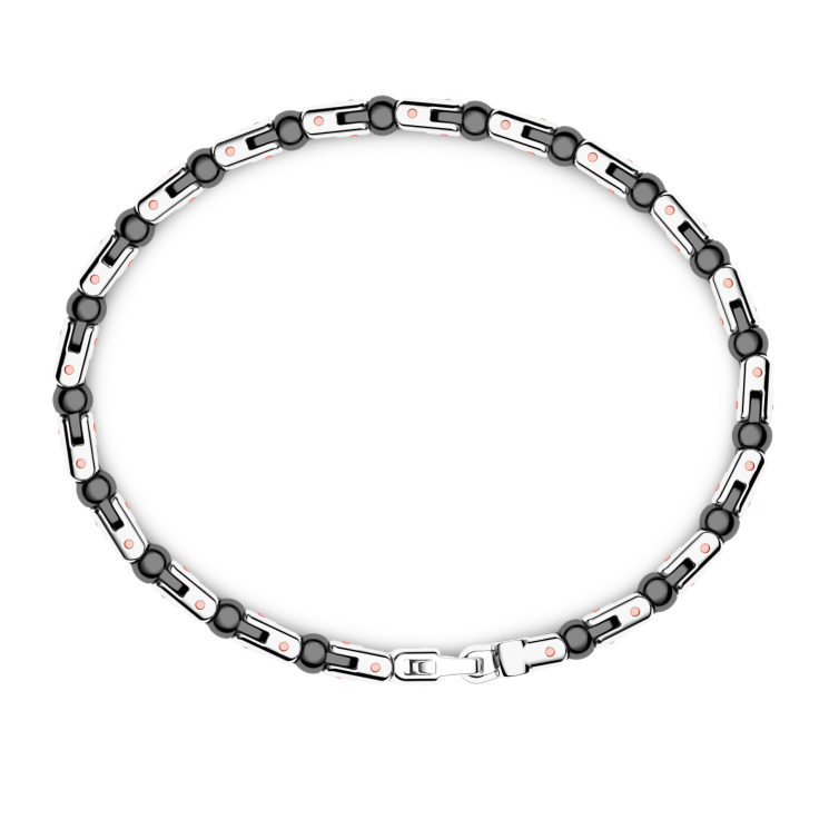 Zancan bracelet in 18kt gold and black ceramic