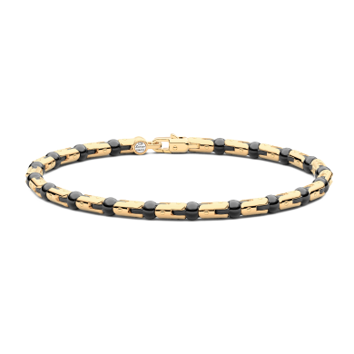 Zancan bracelet in 18kt gold and black ceramic
