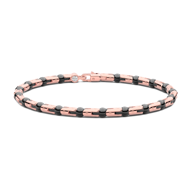 Zancan-Armband aus 18 Karat Gold und schwarzer Keramik