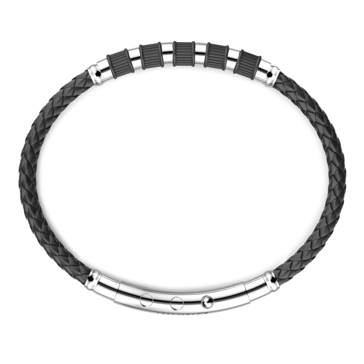 Zancan-Armband aus Titan, Silber und Silikon