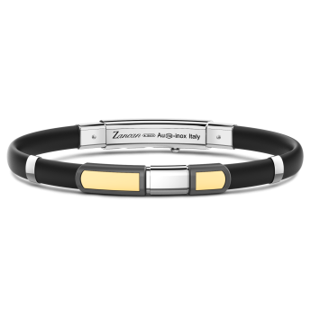 Bracciale Zancan in oro 18kt, titanio e argento