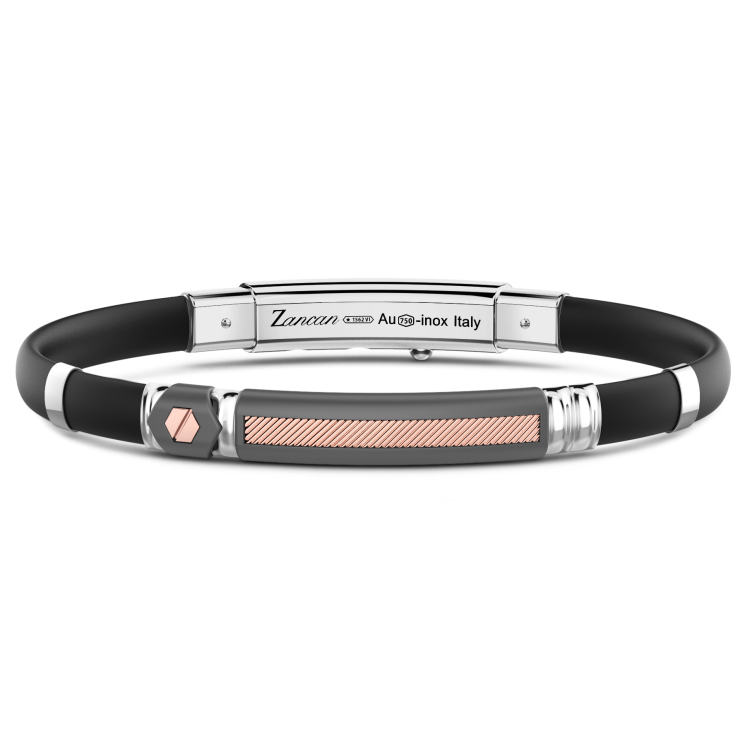 Bracciale Zancan in Oro 18kt, titanio e argento