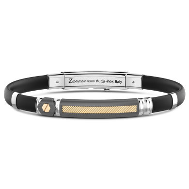 Zancan bracelet in 18kt gold, titanium and silver