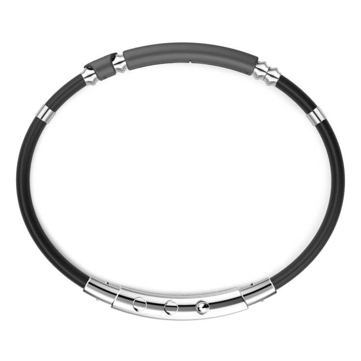 Zancan bracelet in 18kt gold, titanium and silver