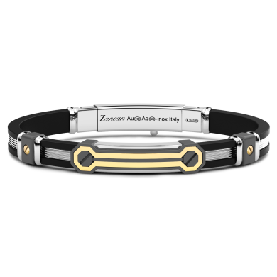 Zancan bracelet in 18kt gold, titanium and silver