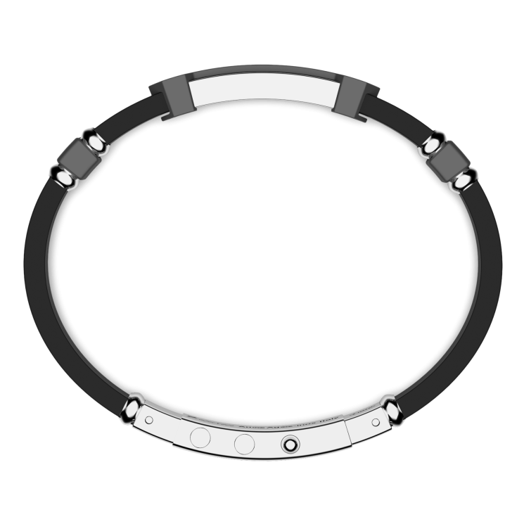 Zancan bracelet in 18kt gold, titanium and silver