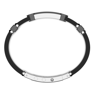 Zancan bracelet in 18kt gold, titanium and silver