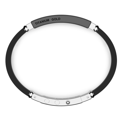 Bracciale Zancan in oro 18kt, titanio, argento e diamanti neri