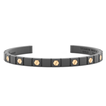 Pulsera Zancan de oro de 18 quilates y titanio
