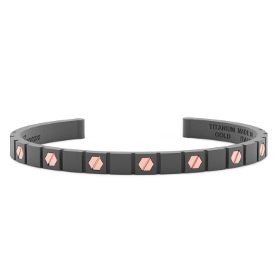 Zancan bracelet in 18k gold and titanium